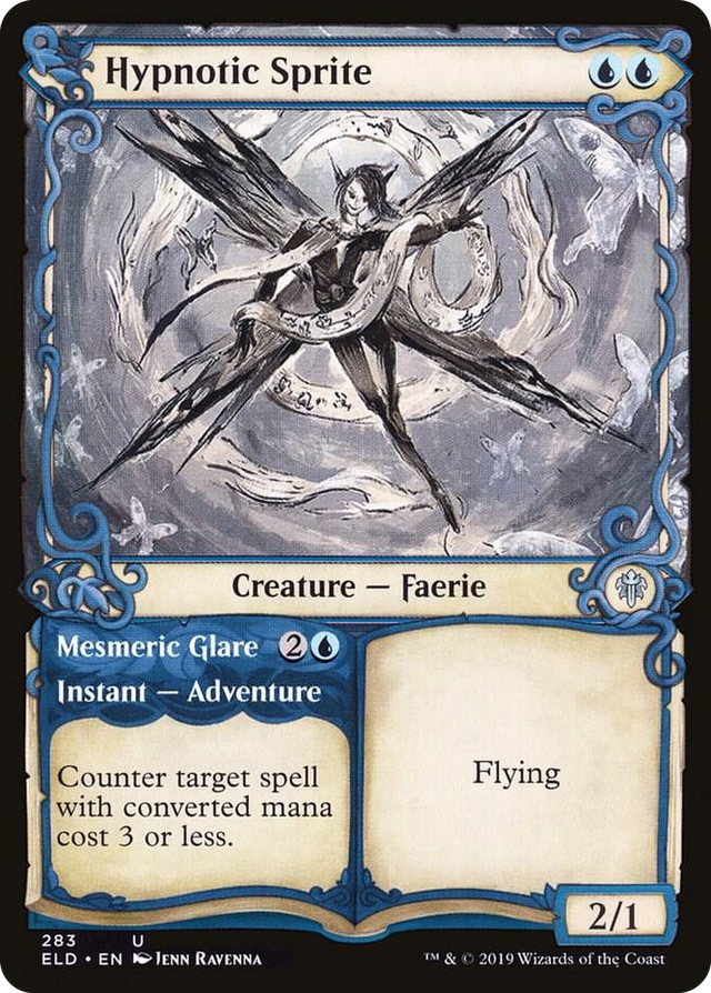 0283 Hypnotic Sprite (Showcase) U Throne of Eldraine