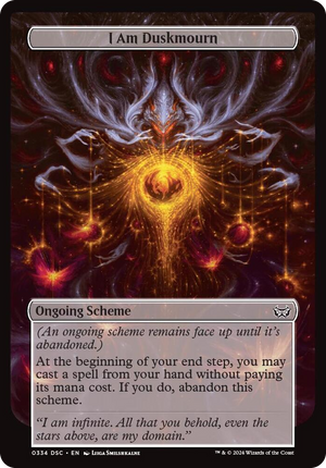 0334 I Am Duskmourn (Full Art) C Archenemy: Duskmourn