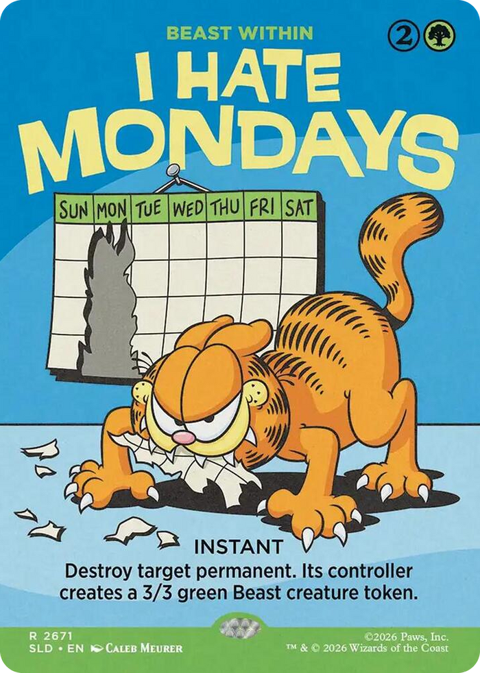 I Hate Mondays - Beast Within #2671 R - Secret Lair Drop Series Pokemon card