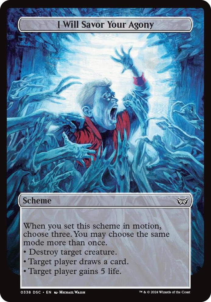 0338 I Will Savor Your Agony (Full Art) C Archenemy: Duskmourn