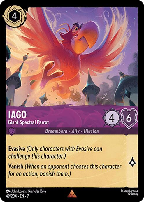 0049 Iago - Giant Spectral Parrot Rare Archazia's Island