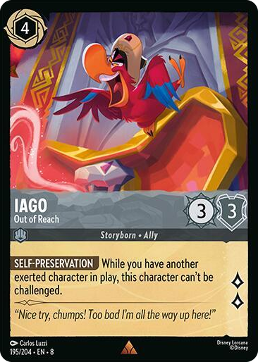 0195 Iago - Out of Reach Rare Reign of Jafar