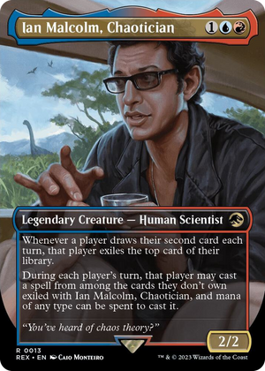 0013 Ian Malcolm, Chaotician (Borderless) R Universes Beyond: Jurassic World Collection