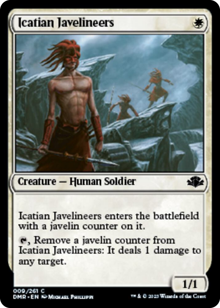 Icatian Javelineers #9 C - Dominaria Remastered Pokemon card