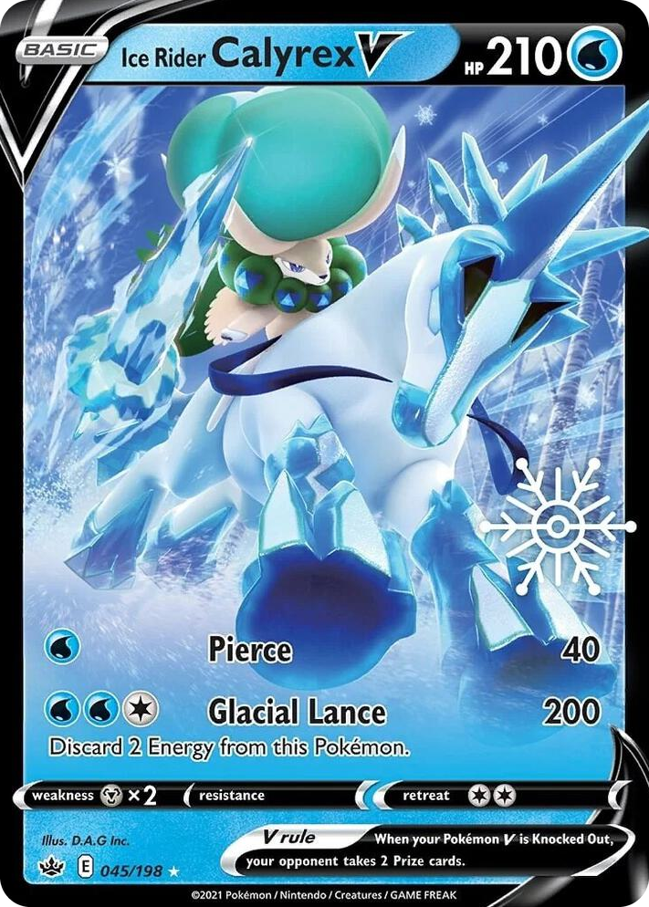 0045 Ice Rider Calyrex V - 045/198 (Holiday Calendar) Promo Miscellaneous Cards & Products