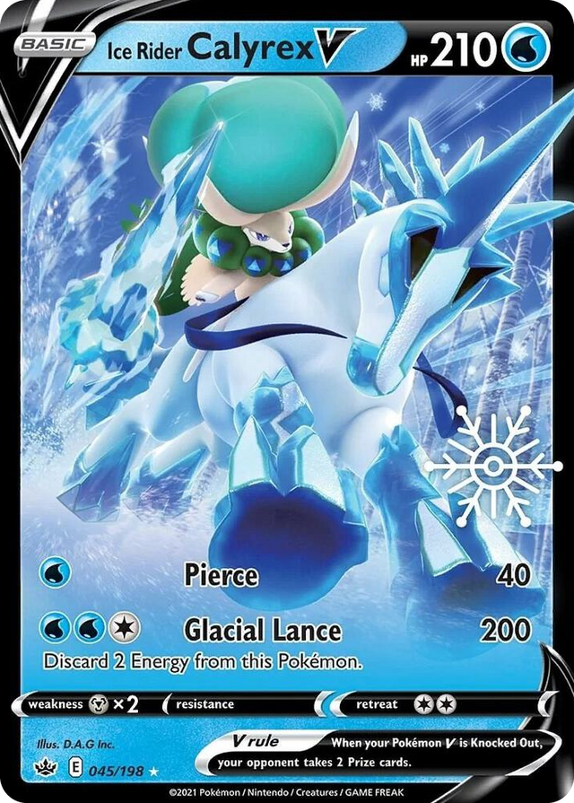 0045 Ice Rider Calyrex V - 045/198 (Holiday Calendar) Promo Miscellaneous Cards & Products