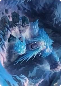 0046 Icehide Troll Art Card S Art Series: Kaldheim