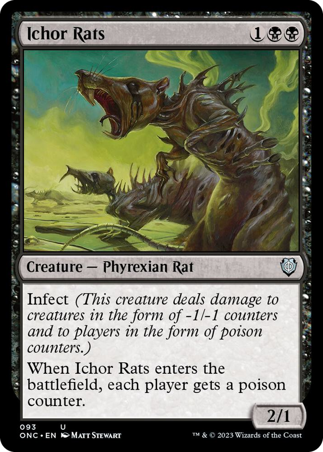 0093 Ichor Rats U Commander: Phyrexia: All Will Be One