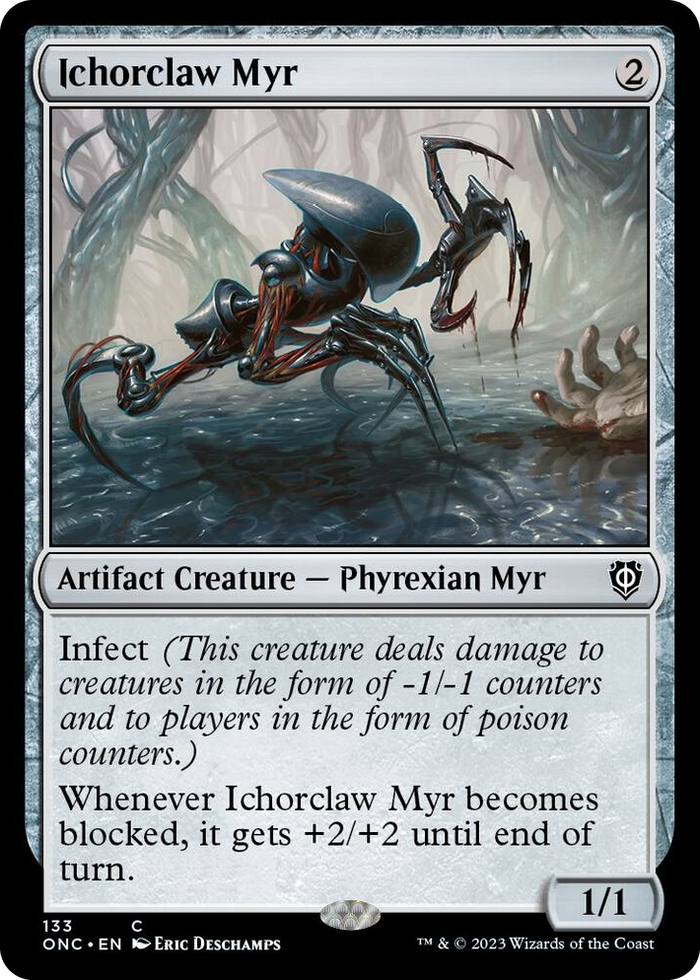 Ichorclaw Myr #133 C - Commander: Phyrexia: All Will Be One Pokemon card
