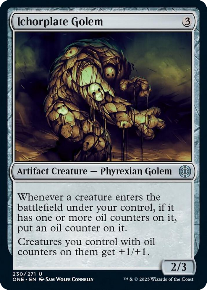 Ichorplate Golem #230 U - Phyrexia: All Will Be One Pokemon card