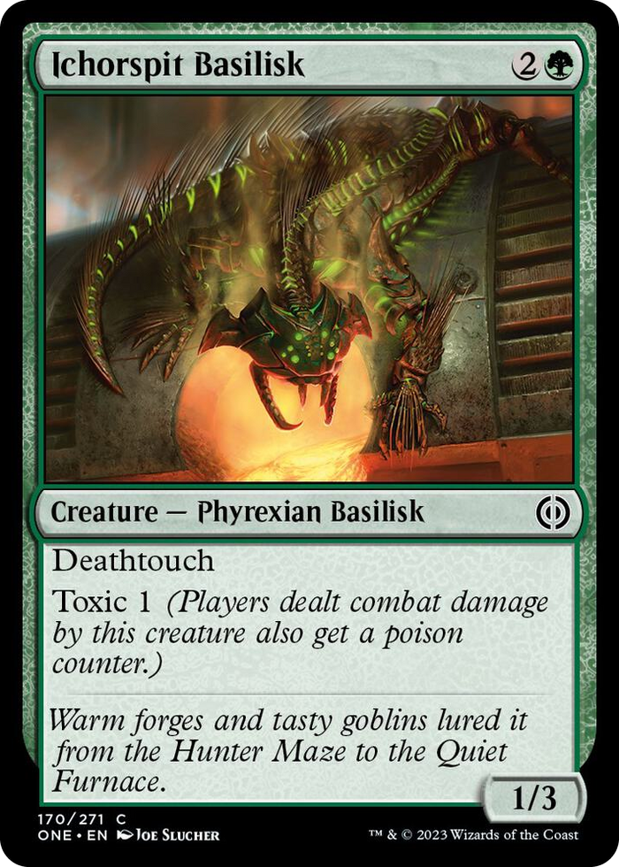 Ichorspit Basilisk #170 C - Phyrexia: All Will Be One Pokemon card