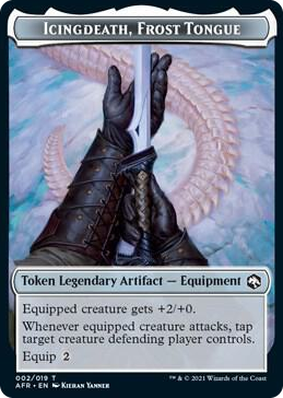 0002 Icingdeath, Frost Tongue Token T Adventures in the Forgotten Realms