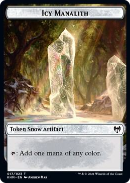 0017 Icy Manalith Token T Kaldheim