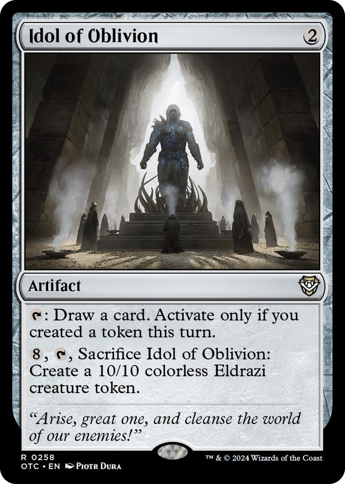 0258 Idol of Oblivion R Commander: Outlaws of Thunder Junction