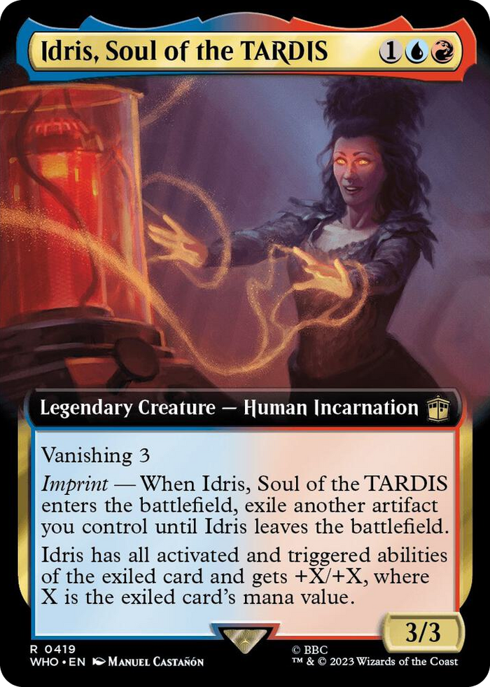 Idris, Soul of the TARDIS (Extended Art) #419 R - Universes Beyond: Doctor Who Pokemon card