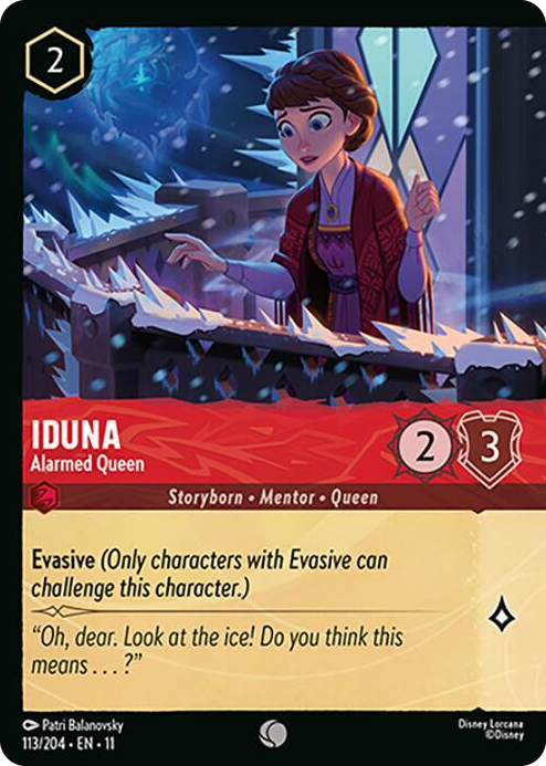 0113 Iduna - Alarmed Queen (Foil) Common Winterspell