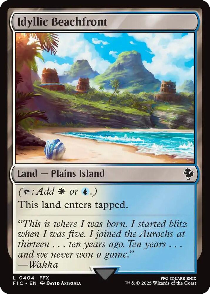 0404 Idyllic Beachfront L Commander: FINAL FANTASY