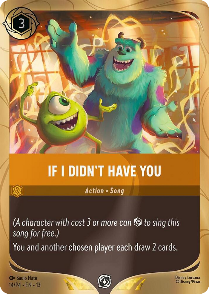 If I Didn't Have You #14 Promo - Disney Lorcana Promo Cards Pokemon card