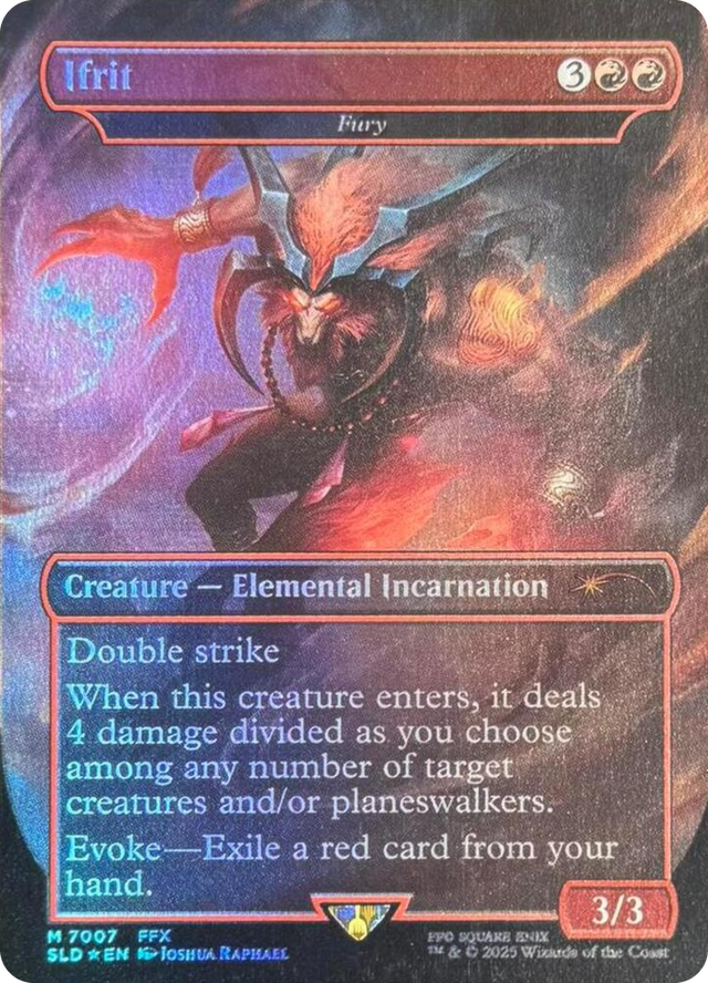 7007 Ifrit - Fury (Rainbow Foil) M Secret Lair Drop Series