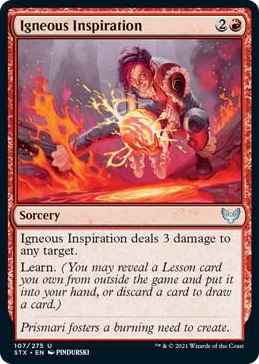 0107 Igneous Inspiration U Strixhaven: School of Mages