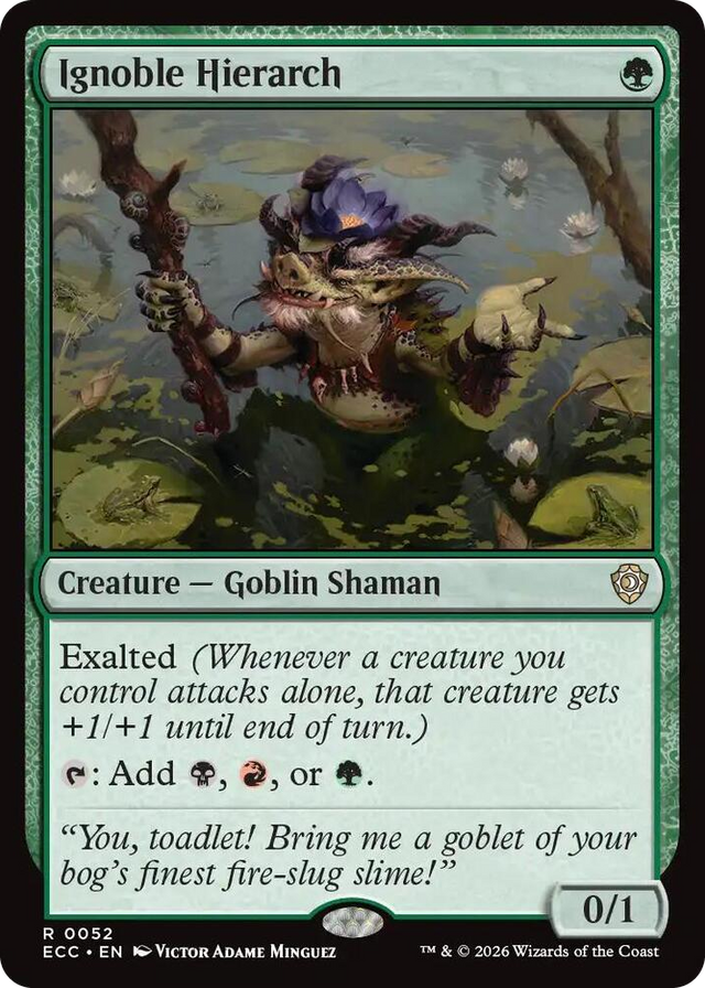 0052 Ignoble Hierarch R Commander: Lorwyn Eclipsed