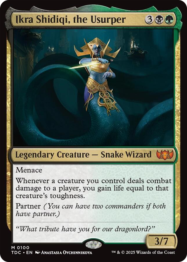 0100 Ikra Shidiqi, the Usurper M Commander: Tarkir: Dragonstorm