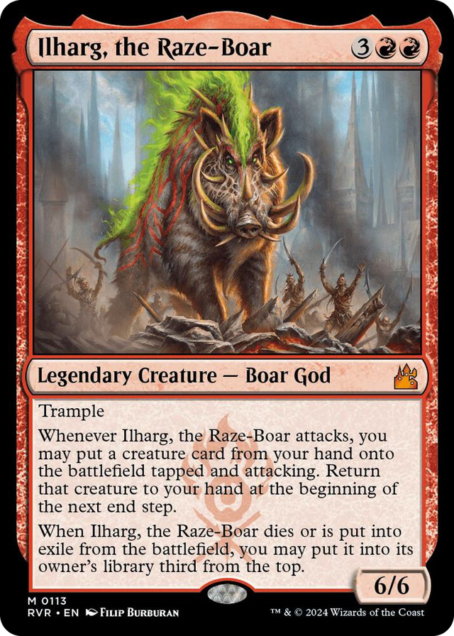 0113 Ilharg, the Raze-Boar M Ravnica Remastered