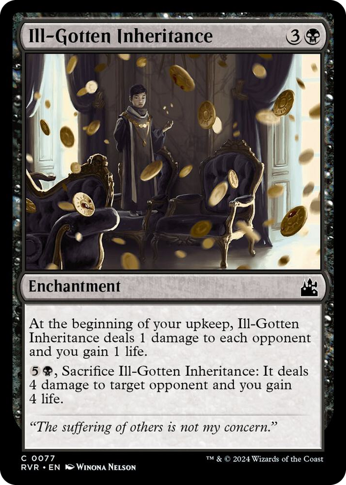 Ill-Gotten Inheritance #77 C - Ravnica Remastered Pokemon card