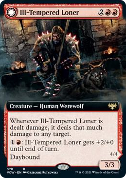 0378 Ill-Tempered Loner (Extended Art) R Innistrad: Crimson Vow