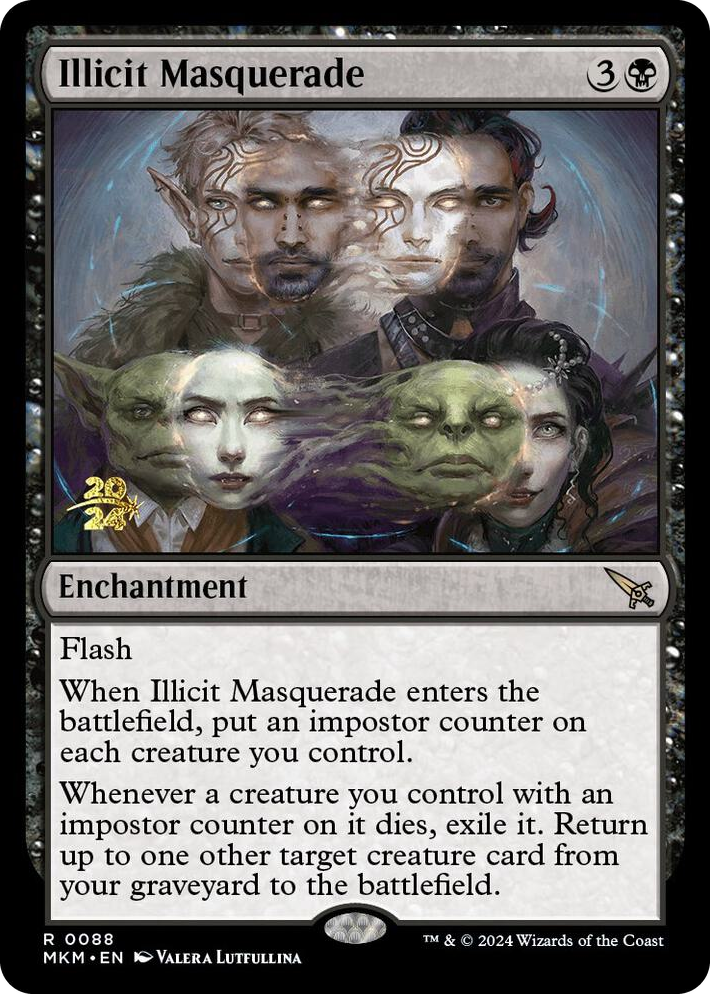 0088 Illicit Masquerade R Prerelease Cards