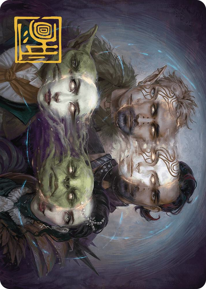 Illicit Masquerade Art Card (Gold-Stamped Signature) #8 S - Art Series: Murders at Karlov Manor Pokemon card