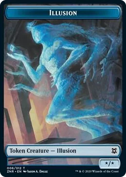 0006 Illusion // Pegasus Double-Sided Token (Challenger 2021) T Unique and Miscellaneous Promos