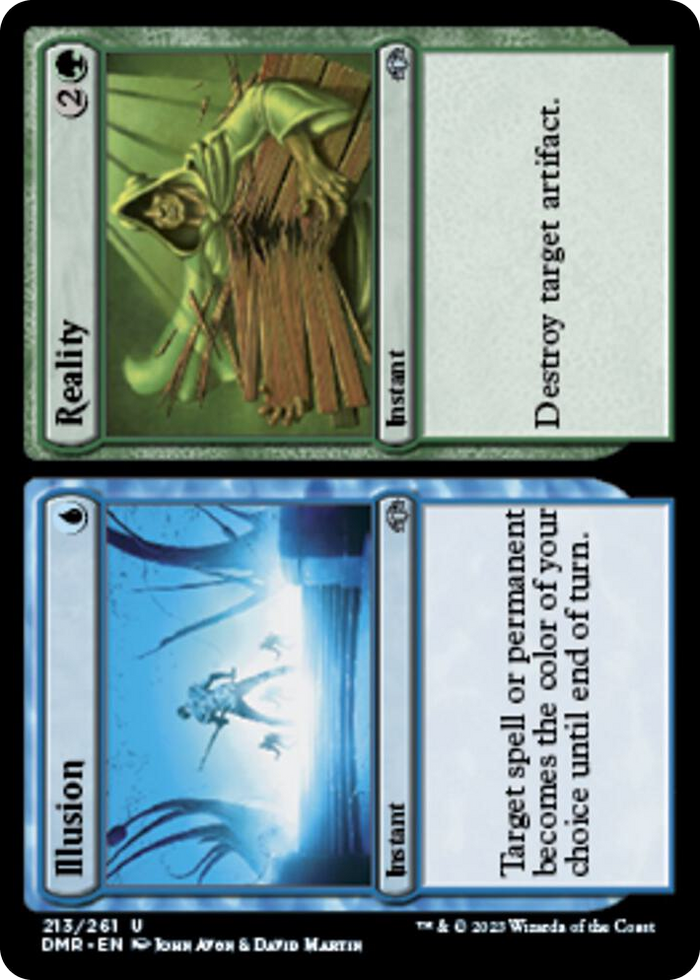 Illusion // Reality #213 U - Dominaria Remastered Pokemon card