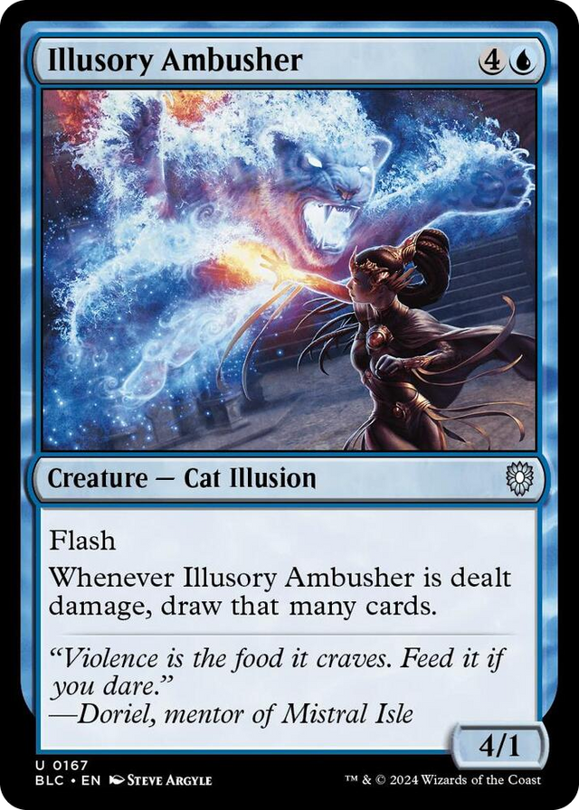 0167 Illusory Ambusher U Commander: Bloomburrow