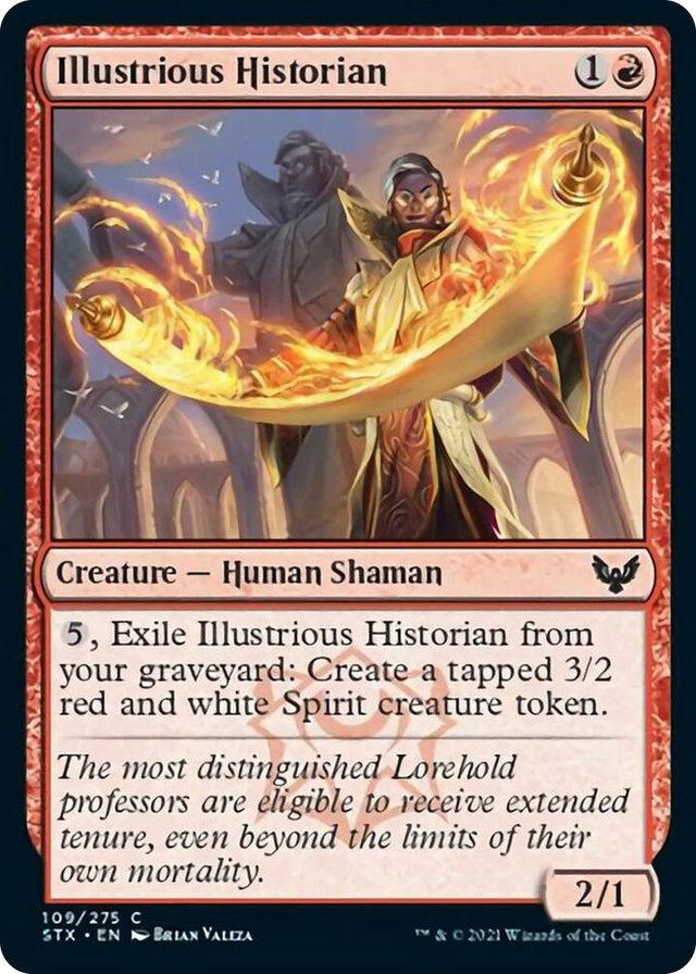 0109 Illustrious Historian C Strixhaven: School of Mages