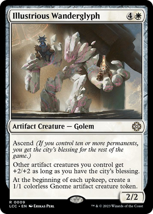0009 Illustrious Wanderglyph R Commander: The Lost Caverns of Ixalan
