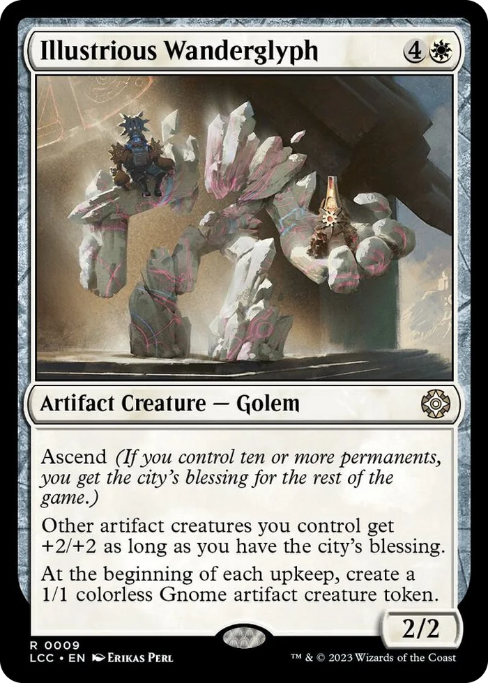 0009 Illustrious Wanderglyph R Commander: The Lost Caverns of Ixalan