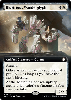 0021 Illustrious Wanderglyph (Extended Art) R Commander: The Lost Caverns of Ixalan