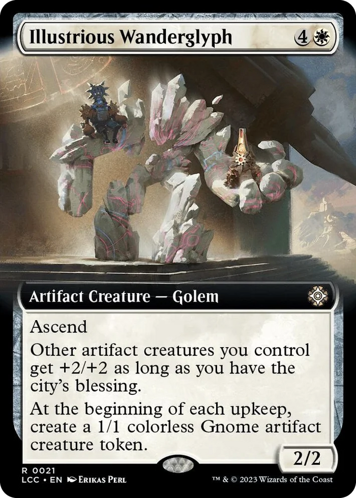 0021 Illustrious Wanderglyph (Extended Art) R Commander: The Lost Caverns of Ixalan