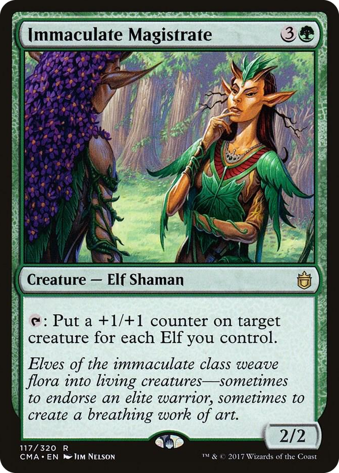 Immaculate Magistrate #117 R - Commander Anthology Pokemon card