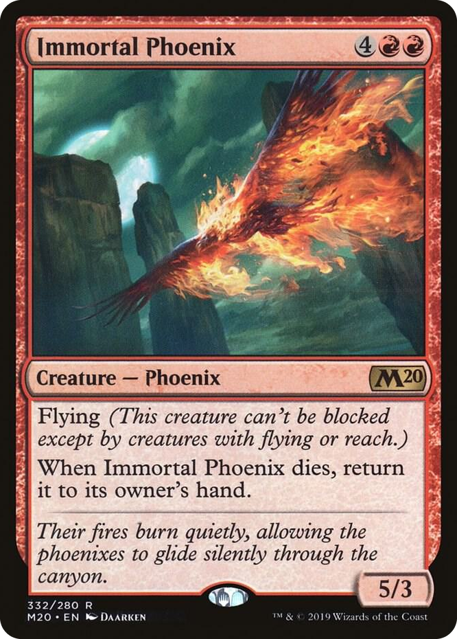 0332 Immortal Phoenix R Core Set 2020