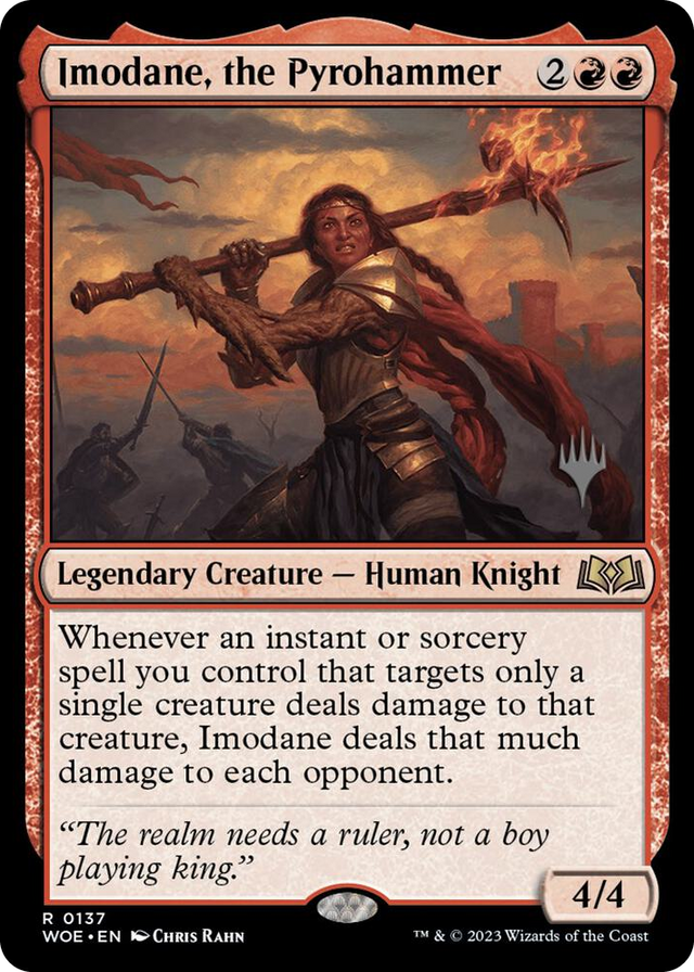 0137 Imodane, the Pyrohammer R Promo Pack: Wilds of Eldraine