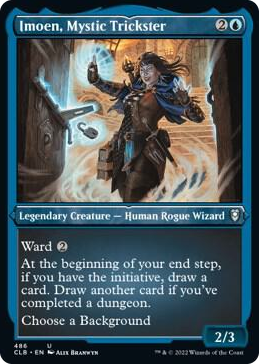 Imoen, Mystic Trickster (Foil Etched) #486 U - Commander Legends: Battle for Baldur's Gate Pokemon card