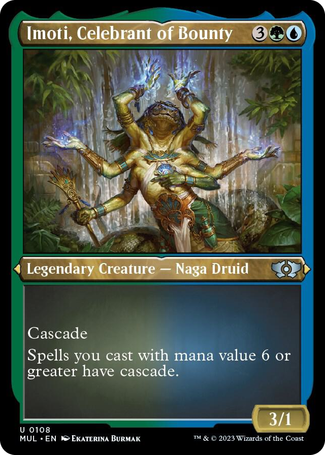 Imoti, Celebrant of Bounty (Foil Etched) #108 U - March of the Machine: Multiverse Legends Pokemon card