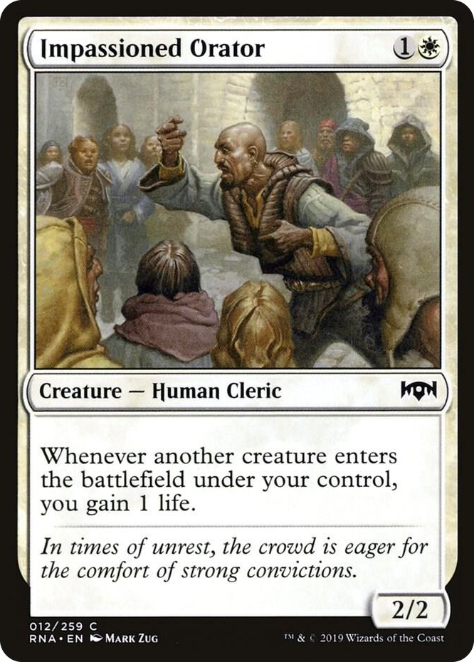 0012 Impassioned Orator C Ravnica Allegiance