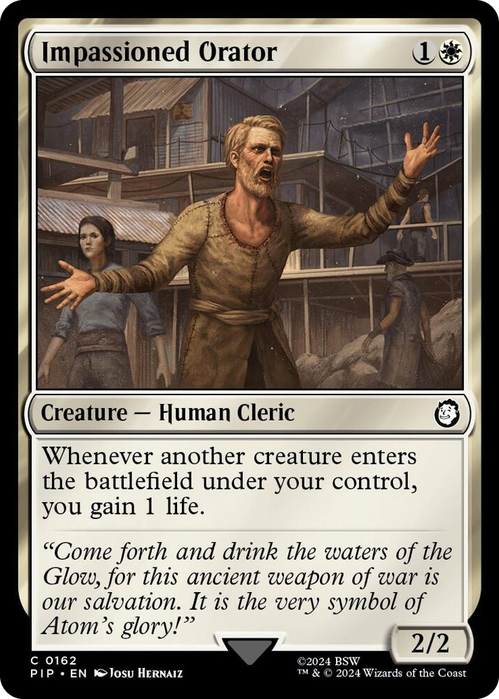 0162 Impassioned Orator C Universes Beyond: Fallout