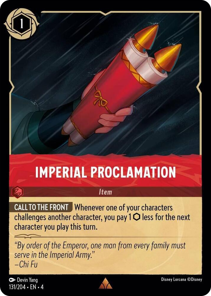 0131 Imperial Proclamation Rare Ursula's Return