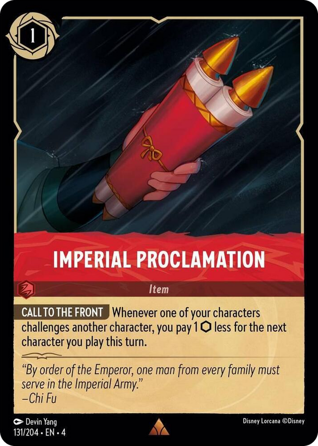 0131 Imperial Proclamation Rare Ursula's Return