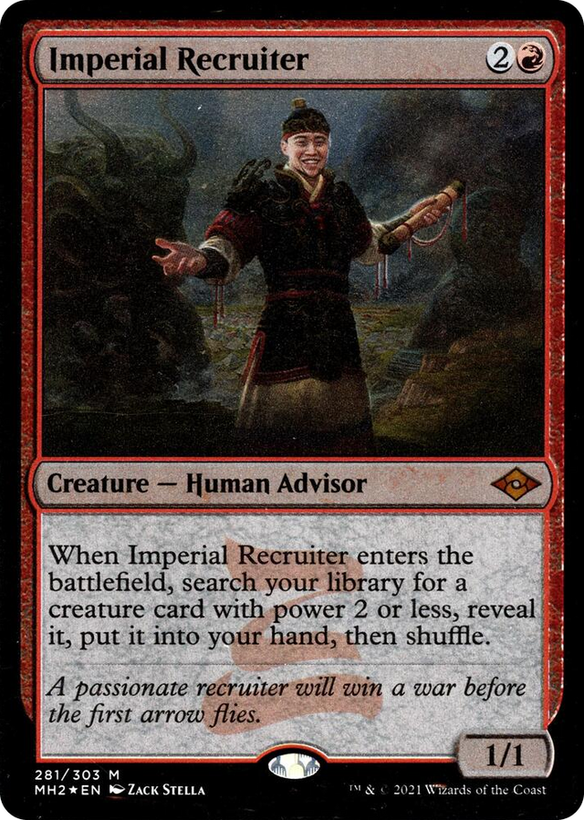 0281 Imperial Recruiter (Foil Etched) M Modern Horizons 2