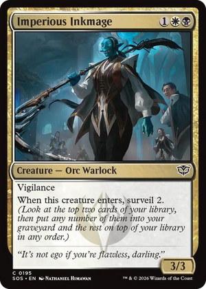 0195 Imperious Inkmage C Secrets of Strixhaven